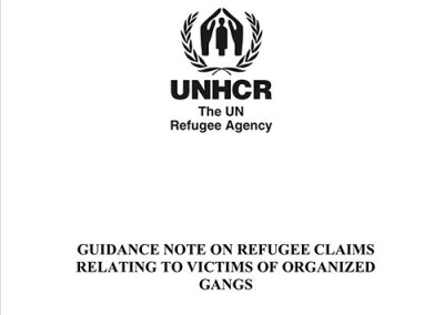 UNHCR Refugee Guidance on Gang Violence