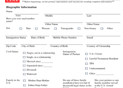 OCJF: Immigration Screening Form