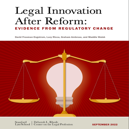 Center on Legal Profession: Legal Innovation After Reform – Evidence from Regulatory Change