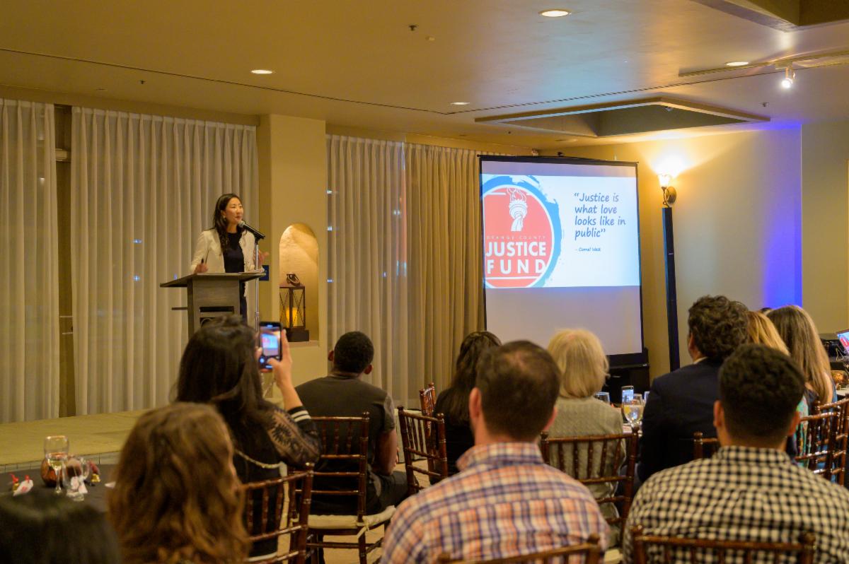 OCJF event with person at a podium