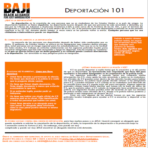 BAJI: Deportación 101