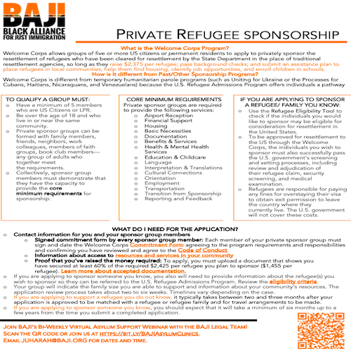 BAJI: Private Sponsorship (English)