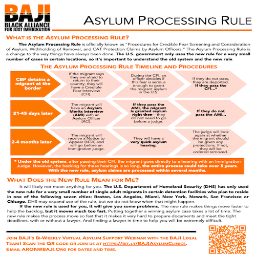 BAJI: Asylum Processing Rule (English)