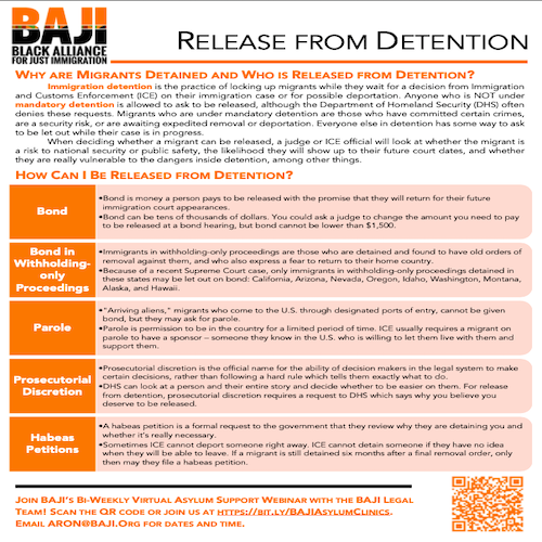 BAJI: Release from Detention (English)