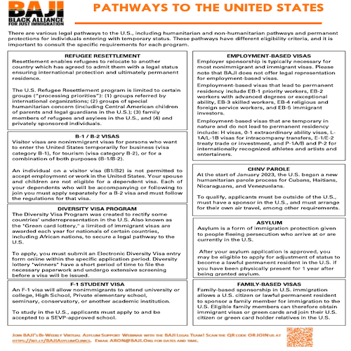 BAJI: Pathways to the U.S. (English)