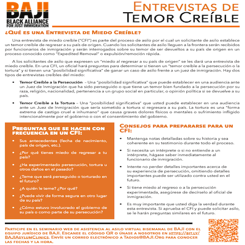 BAJI: Entrevistas de Temor Creíble