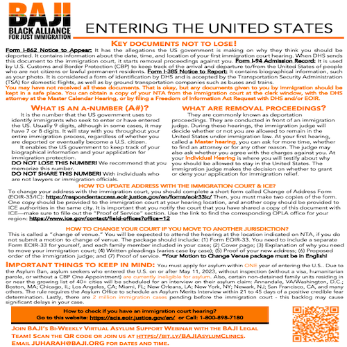 BAJI: Entering the U.S. (English)