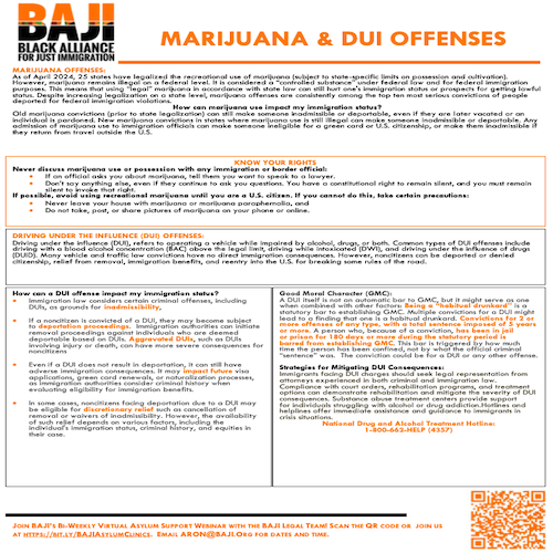 BAJI: Marijuana & DUI Offenses (English)