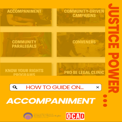 JusticePower – How-to Guide: Accompaniment