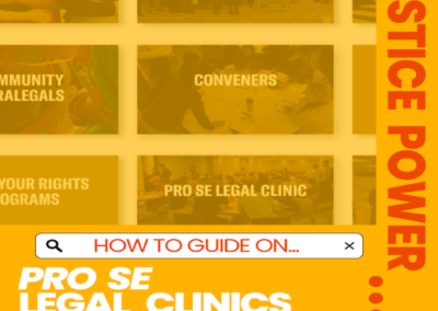 JusticePower – How-to Guide: Por se Legal Clinics